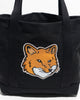Maison Kitsune Fox Head Tote Bag - Black