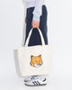 Maison Kitsune Fox Head Tote Bag - Ecru