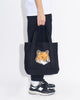 Maison Kitsune Fox Head Tote Bag - Black